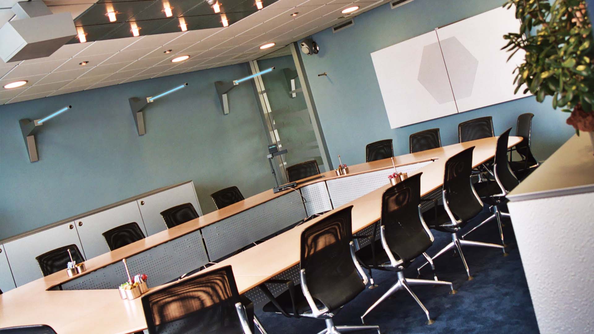 boardroom design blue